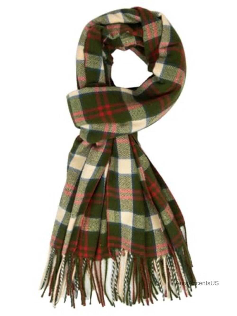 Oversized Classic Plaid Winter Scarf Soft Warm Wrap for Women Men